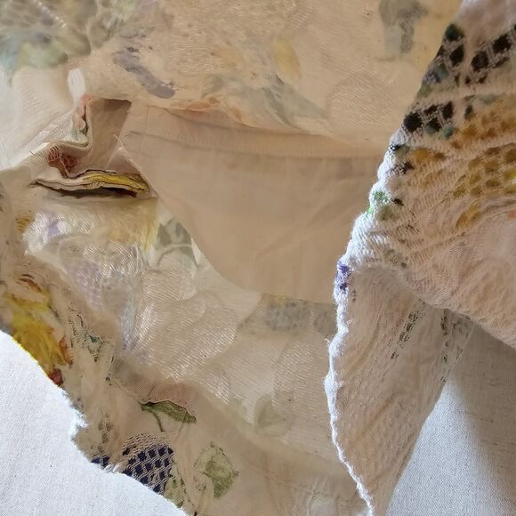 Elevenses Shorts Anthropologie 4 Catalonia Lace Floral Textured Button Side - Picture 12 of 16